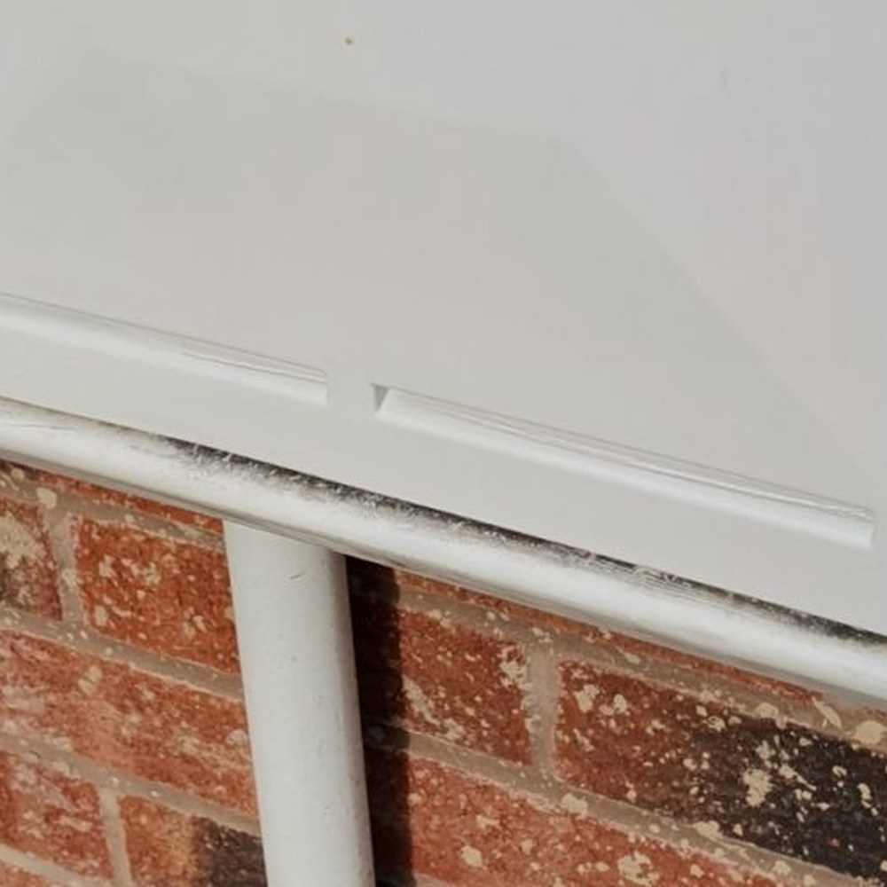 Fibreglass meter box repair — after