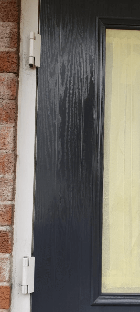 After of repaired damaged door.